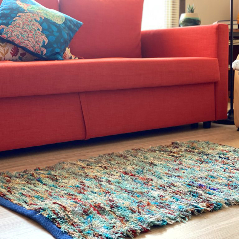 “A new dimension of art brings warmth and color to my living room floor!” -Marla P.